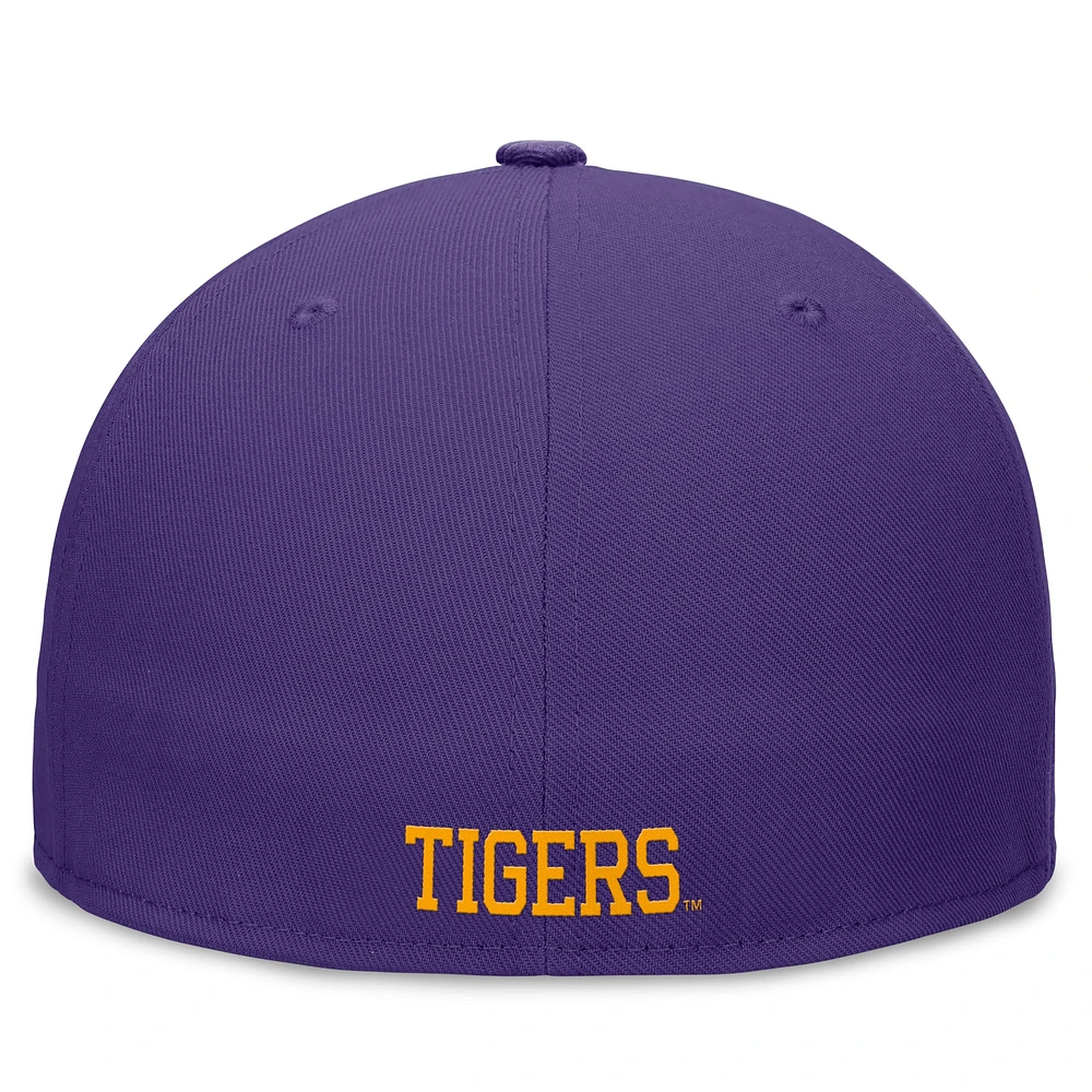 Casquette ajustée Nike LSU Tigers Legacy True pour homme, violet