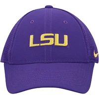 Men's Nike Purple LSU Tigers Legacy91 Meshback Swoosh Performance Flex Hat