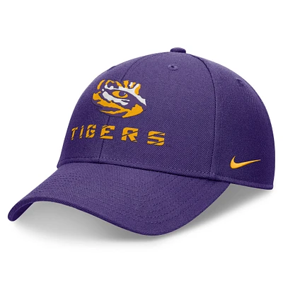 Casquette réglable violet LSU Tigers Primetime Rise pour homme