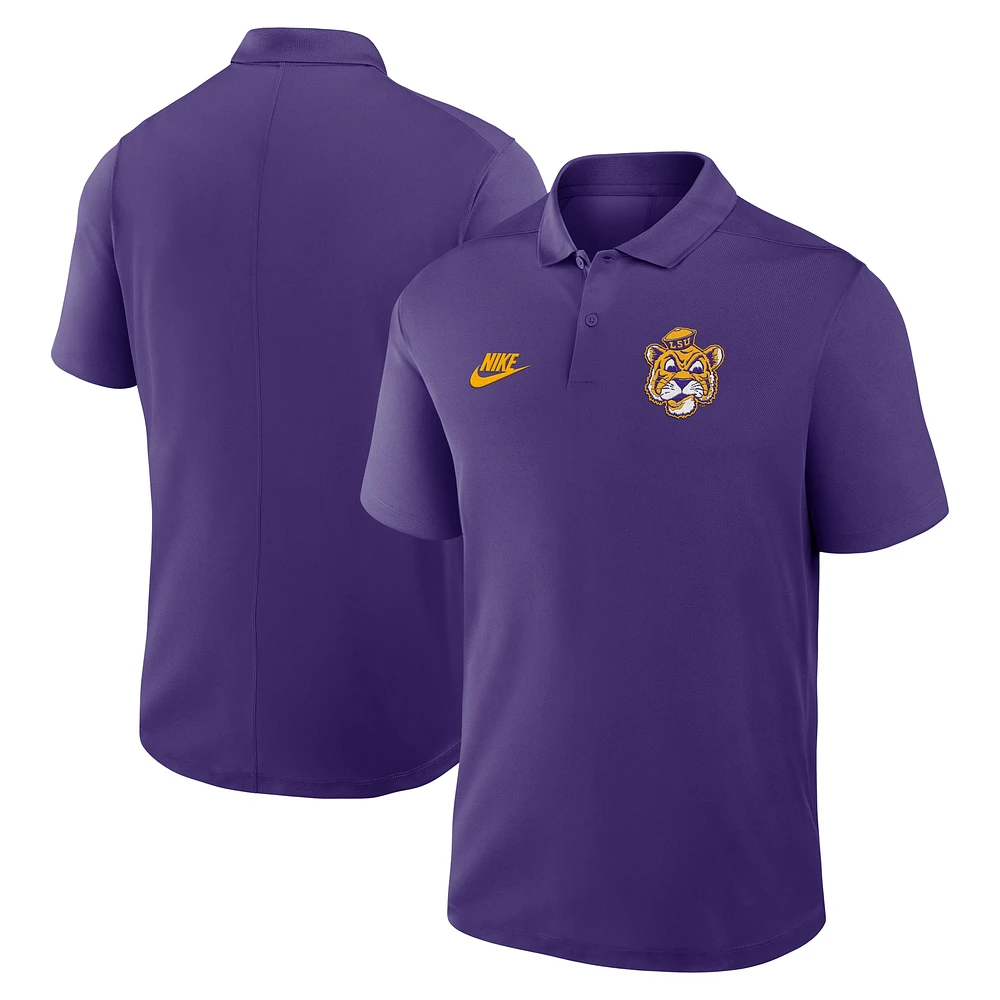 Men's Nike LSU Tigers Primetime Victory Legacy Vault Logo Performance Polo