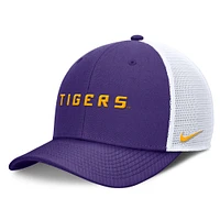 Casquette de camionneur ajustable Nike Purple LSU Tigers Rise Performance pour homme