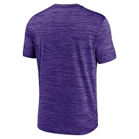 Men's Nike Purple LSU Tigers Velocity Baseball Wordmark Stack Performance T-Shirt