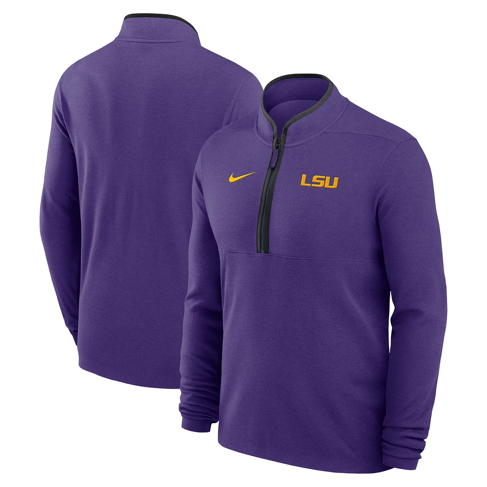 Men's Nike Purple LSU Tigers Victory Performance Half-Zip Top