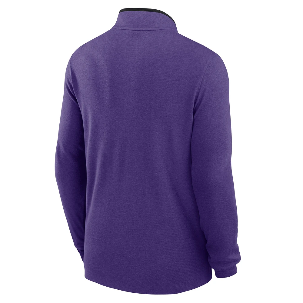 Men's Nike Purple LSU Tigers Victory Performance Half-Zip Top
