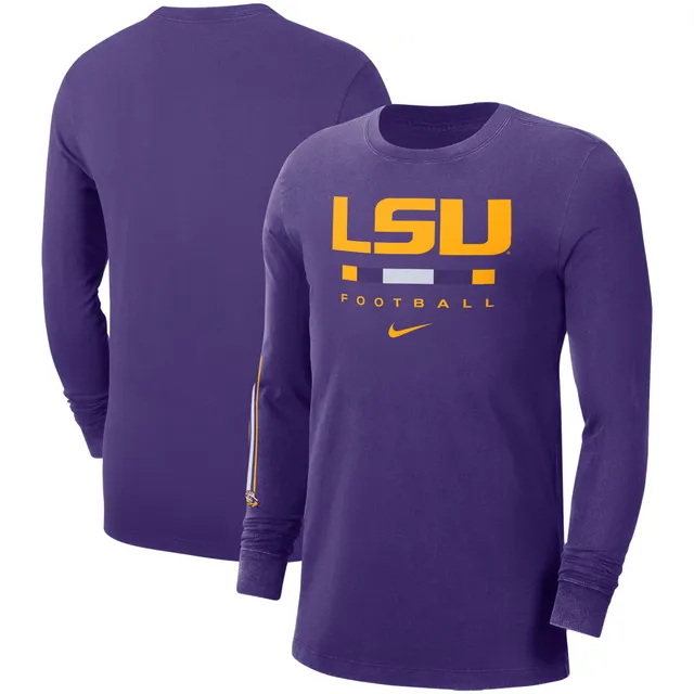 Lids LSU Tigers Nike Ball Bench Long Sleeve T-Shirt - White