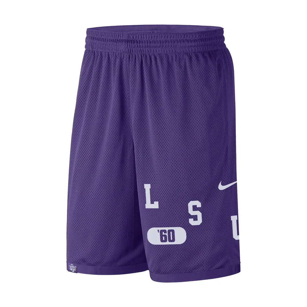 Short de performance Nike LSU Tigers Wordmark pour homme violet