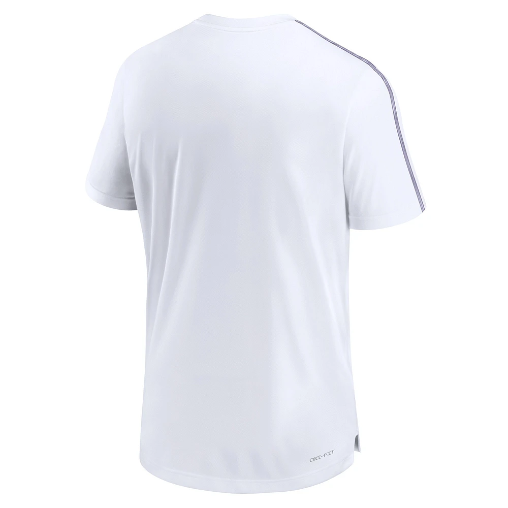 Men's Nike LSU Tigers 2024 Sideline Coach Performance Top