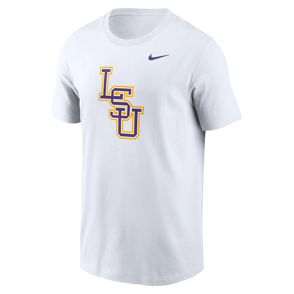 Men's Nike White LSU Tigers Baseball Logo T-Shirt