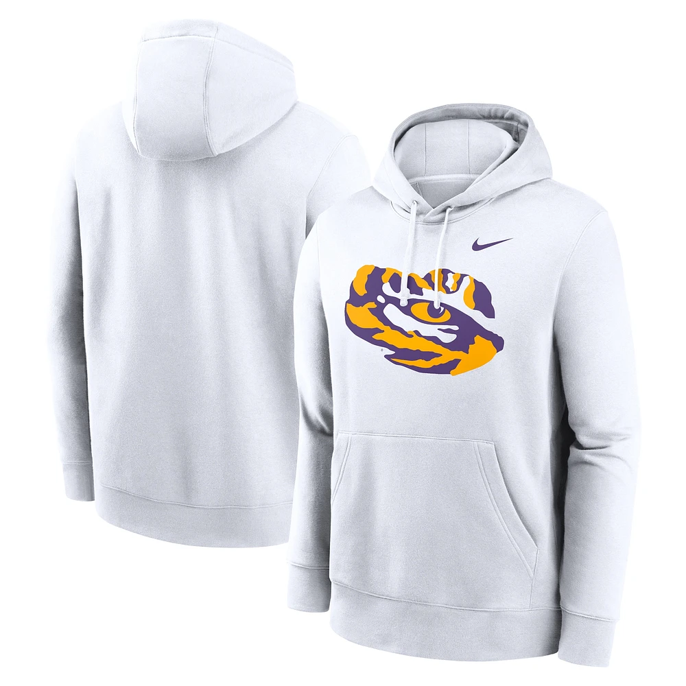 Men's Nike LSU Tigers Primetime Alternate Logo Club Fleece Pullover Hoodie