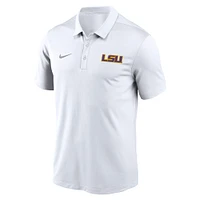 Polo Nike blanc LSU Tigers Primetime Franchise Performance pour homme