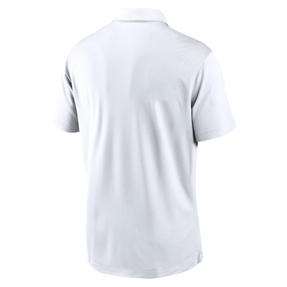 Polo Nike blanc LSU Tigers Primetime Franchise Performance pour homme