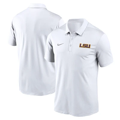 Polo Nike blanc LSU Tigers Primetime Franchise Performance pour homme