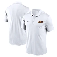 Polo Nike blanc LSU Tigers Primetime Franchise Performance pour homme