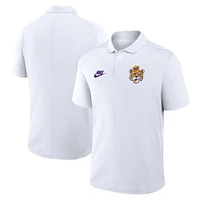 Polo Nike blanc LSU Tigers Primetime Victory Legacy Vault Performance pour homme