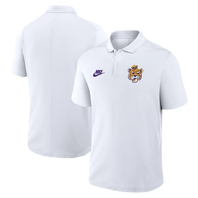 Polo Nike blanc LSU Tigers Primetime Victory Legacy Vault Performance pour homme
