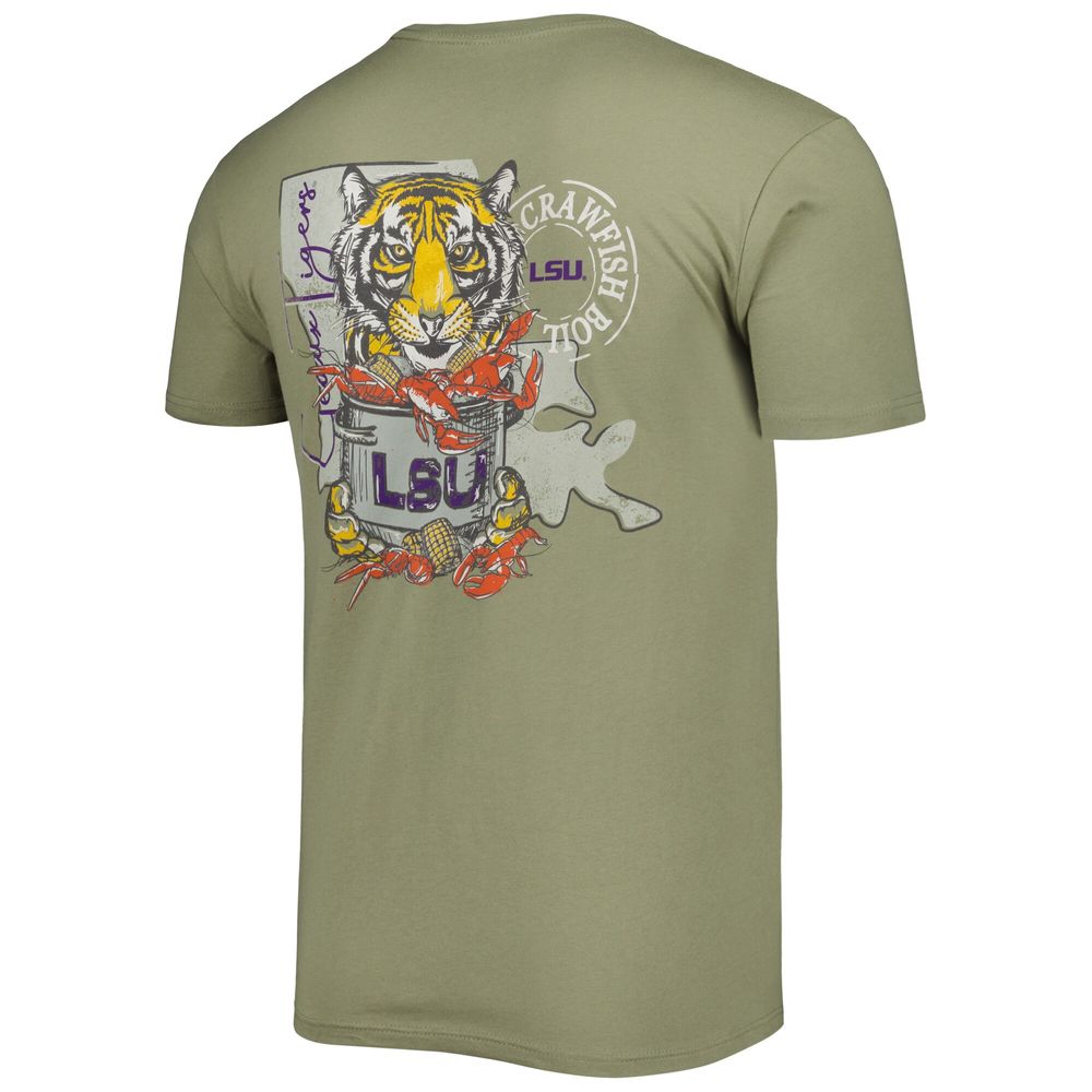 Men's Olive LSU Tigers Hyperlocal T-Shirt