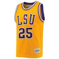 Men's Original Retro Brand Ben Simmons Gold LSU Tigers Commemorative Classic Basketball Jersey