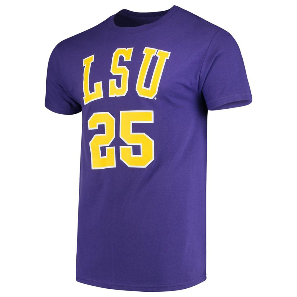 Men's Original Retro Brand Ben Simmons Purple LSU Tigers Alumni Basketball Jersey T-Shirt