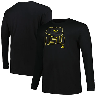 T-shirt à manches longues pour hommes Profile Black LSU Tigers Big & Tall Pop