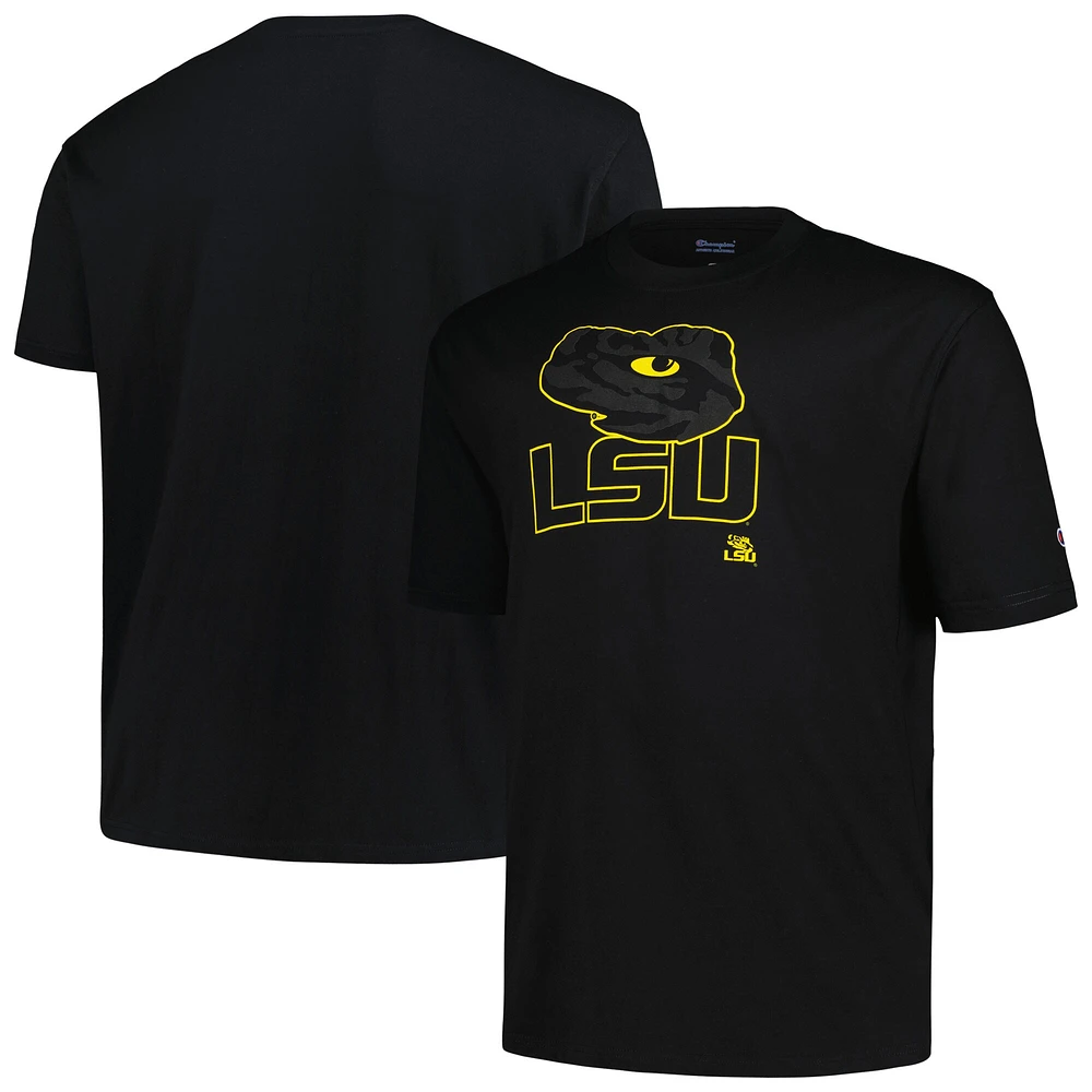 Men's Profile Black LSU Tigers Big & Tall Pop T-Shirt