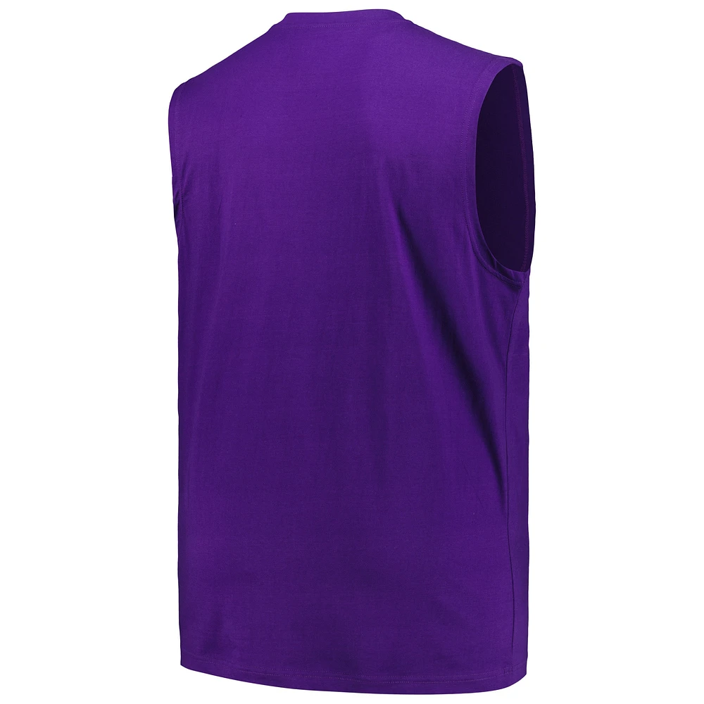 Men's Profile Purple LSU Tigers Big & Tall Tank Top