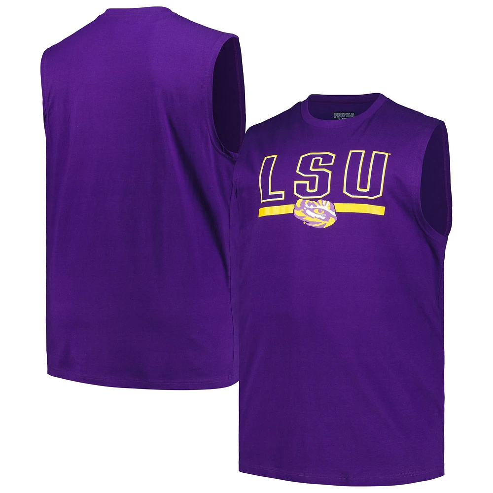 Men's Profile Purple LSU Tigers Big & Tall Tank Top