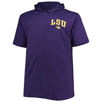 T-shirt à capuche violet LSU Tigers Big & Tall Team pour hommes