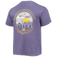 T-shirt violet LSU Tigers Circle Campus Scene pour homme