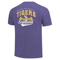 T-shirt violet LSU Tigers Softball Walk Off pour hommes