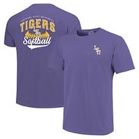 T-shirt violet LSU Tigers Softball Walk Off pour hommes