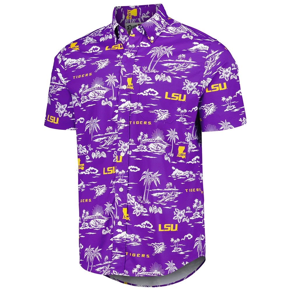 Men's Reyn Spooner Purple LSU Tigers Classic Button-Down Shirt