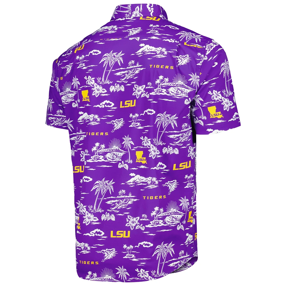 Men's Reyn Spooner Purple LSU Tigers Classic Button-Down Shirt