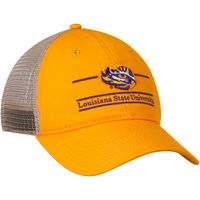 Men's The Game Gold LSU Tigers Logo Bar Trucker Adjustable Hat