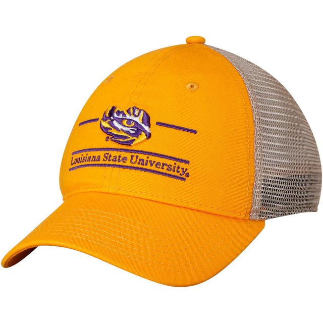 Casquette réglable The Game Gold LSU Tigers Logo Bar Trucker pour homme