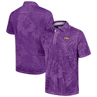 Polo Tommy Bahama violet pour homme LSU Tigers Sport Santiago Paradise de grande taille