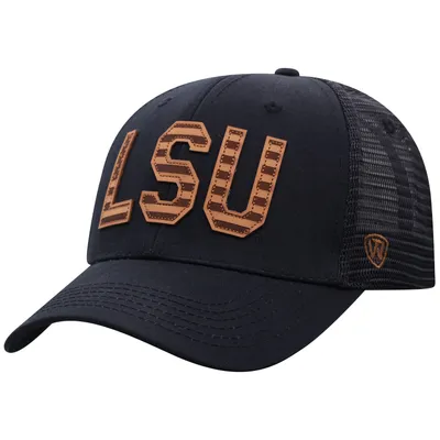 LSU Tigers Top of the World Cannon Trucker Snapback Hat - Black