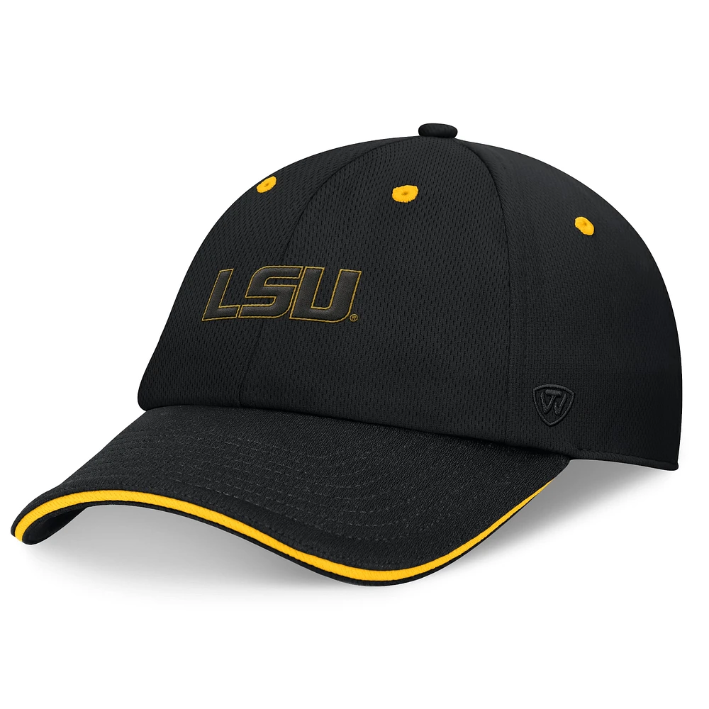 Casquette réglable Top of the World Black LSU Tigers Release pour hommes