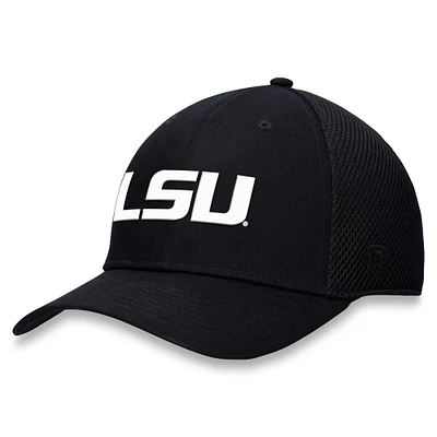 Casquette LSU Tigers Spacer Flex Top of the World noire pour homme