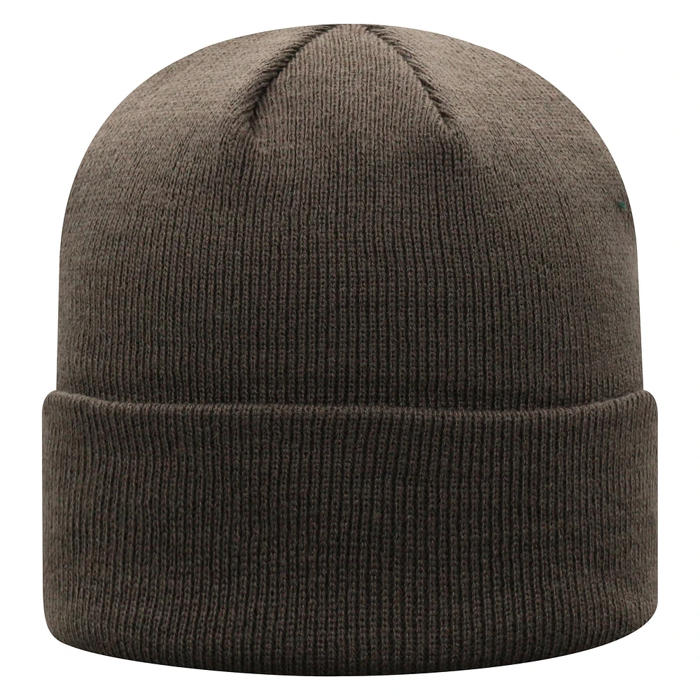 Bonnet tricoté à revers avec logo LSU Tigers Top of the World pour homme, couleur anthracite