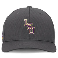 Men's Top of the World  Charcoal LSU Tigers Reflex Logo Flex Hat