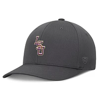 Men's Top of the World  Charcoal LSU Tigers Reflex Logo Flex Hat