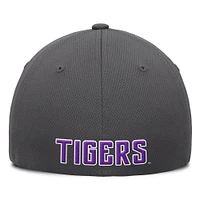 Men's Top of the World  Charcoal LSU Tigers Reflex Logo Flex Hat