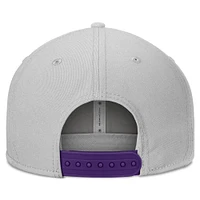 Men's Top of the World Gray LSU Tigers Hudson Snapback Hat