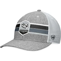 Men's Top of the World Heather Gray LSU Tigers Essential Trucker Adjustable Hat