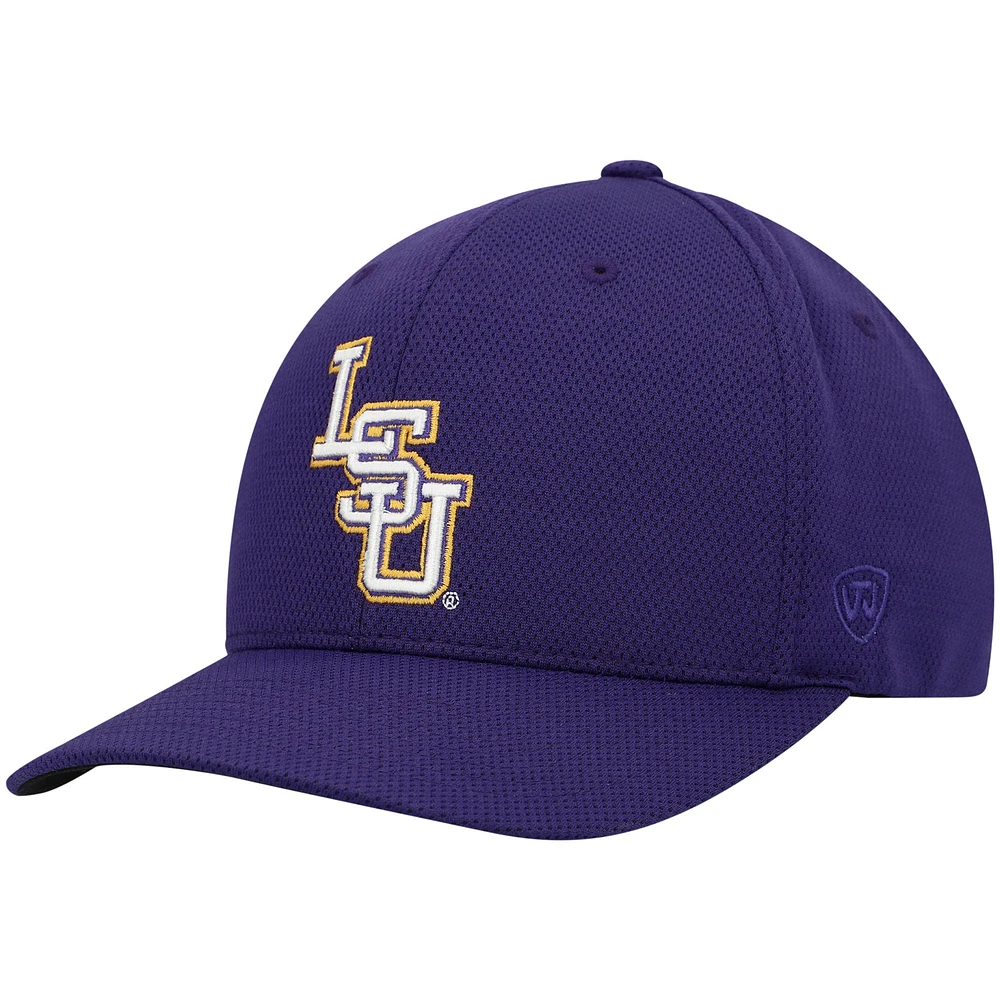 Casquette flexible avec logo LSU Tigers Reflex violet Top of the World pour hommes