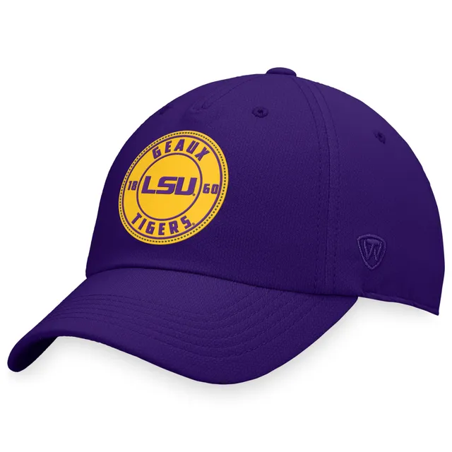 Men's Top of the World Black/Purple LSU Tigers Team Color Two-Tone Fitted  Hat