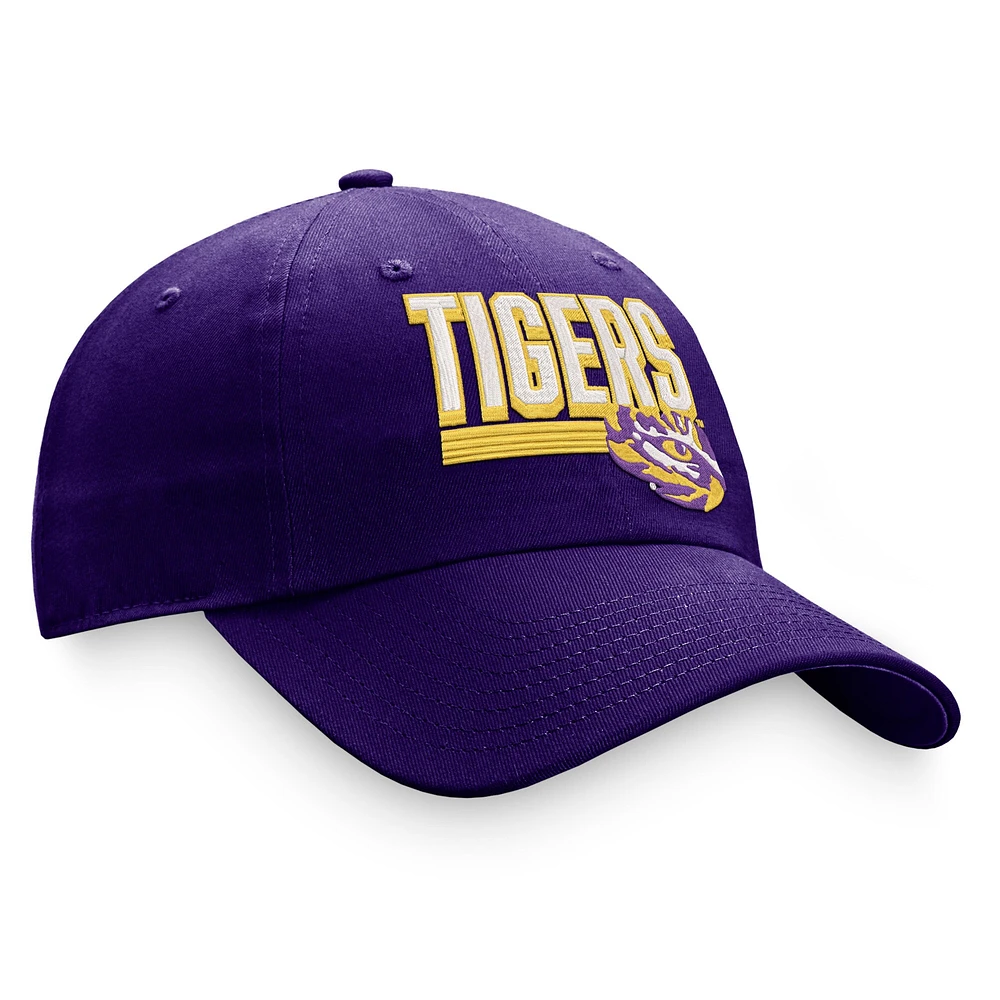 Casquette ajustable Top of the World LSU Tigers Slice pour homme