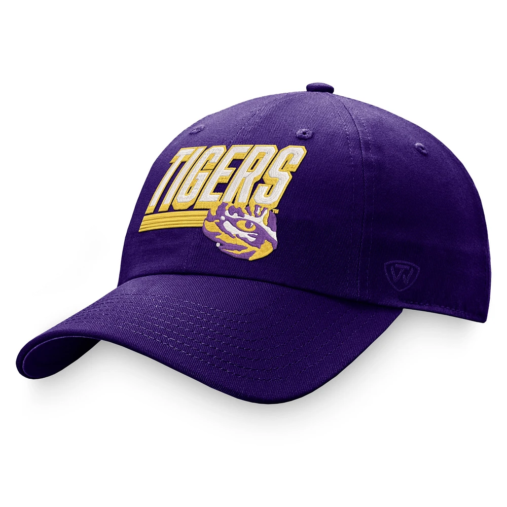 Casquette ajustable Top of the World LSU Tigers Slice pour homme