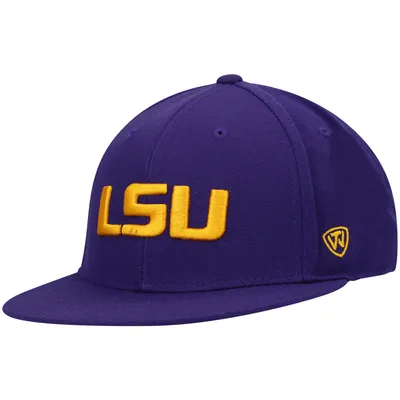 LSU Tigers Top of the World Team Color Fitted Hat - Purple