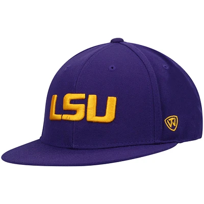 Casquette ajustée couleur violet LSU Tigers Team Top of the World pour hommes